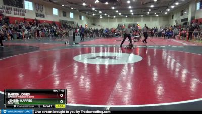 55 lbs Cons. Semi - Jensen Kappes, Tech Team vs Raiden Jones, Warrior Wrestling Club