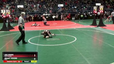 75 lbs Quarterfinal - Grant Moore, TVY2 vs Jax Ayars, Unattached