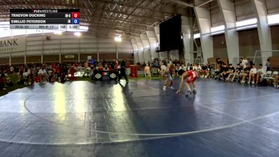 106 lbs Traevon Ducking, Indiana Gold vs Emillio Peterson, Idaho