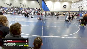 44 lbs Quarterfinal - Colten Black, Ravage vs Matilda Jensen, Champions Wrestling Club