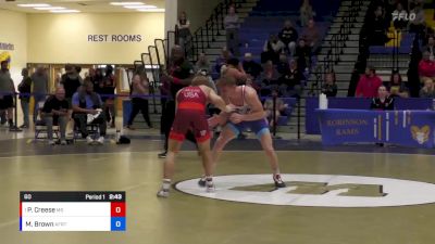 60 lbs Semifinal - Paxton Creese, Minnesota Storm vs Mitchell Brown, Air Force Regional Training Center