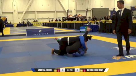 Jacirah Elise Clay vs Natasha Dillon 2024 World IBJJF Jiu-Jitsu No-Gi Championship