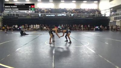 141 lbs Cons. Round 4 - Isreal Flores, Delta College vs Imanuel Flores, Cerritos College