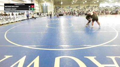 285 lbs Round Of 32 - Nathan Mallory, ME vs Tanner Craft, MI