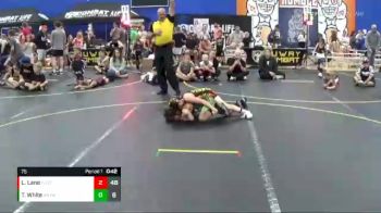 75 lbs Round 5 (6 Team) - Trey White, Untouchables White vs Liam Lane, The Funky Singlets Teal