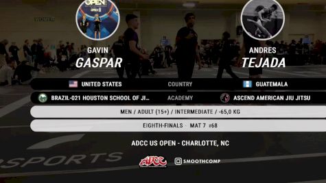 Gavin Gaspar vs Andres Tejada 2025 ADCC Charlotte Open
