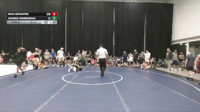 80 lbs Round 5 (6 Team) - Nico Sevastos, CTWHALE vs Vander Zimmerman, Dirty Jersey