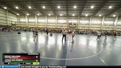 90 lbs Quarterfinal - Lyman Nau Rarick, Westlake vs McKay Hallman, Davis Wrestling Club