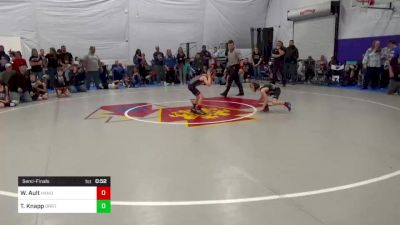 52 lbs Semifinal - Wyatt Ault, Hanover vs Timothy Knapp, Orrtanna