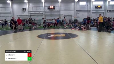 132-C lbs Consi Of 32 #2 - Les Adams, NC vs Seth Hartman, PA