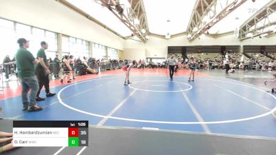 93 lbs Rr Rnd 1 - Henry Hambardzumian, New England Gold vs Declan Carr, Warrior WC