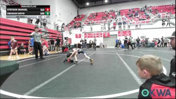 52 lbs Rr Rnd 1 - Stetson Manuel, Blackwell Wrestling Club vs Obadiah Boyd, Harrah Little League Wrestling