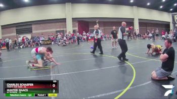 155 lbs Round 3 (6 Team) - Charles Schaefer, Trinity Top Team vs Hunter Isaacs, KY Extreme