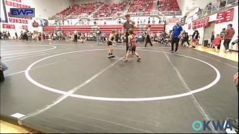 49 lbs Quarterfinal - Tyler Lyon, Weatherford Youth Wrestling vs Jase Wilson, Choctaw Ironman Youth Wrestling