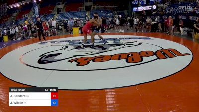 150 lbs Cons 32 #2 - Aiden Sanders, VA vs Jacob Wilson, PA