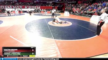 1A 175 lbs Cons. Round 3 - Dalton Brown, Fithian (Oakwood) vs August Christhilf, Champaign (St. Thomas More)