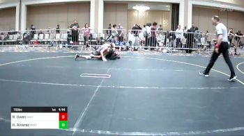 116 lbs Quarterfinal - Ryder Owen, Inwtc vs Hawk Alvarez, Mayfair WC