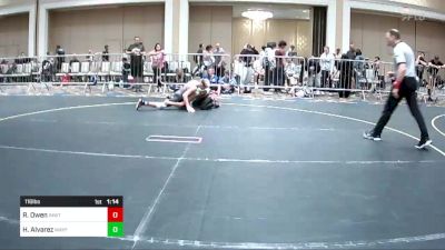 116 lbs Quarterfinal - Ryder Owen, Inwtc vs Hawk Alvarez, Mayfair WC