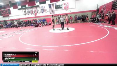 190 lbs Quarterfinal - Aiden Ford, Zillah vs Ruben Balli, Sunnyside