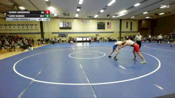 157 lbs Cons. Round 3 - Zaren Anderson, Carthage College vs Luke Kamish, Wisconsin-Platteville