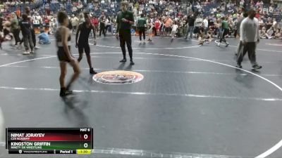 90 lbs Cons. Semi - Kingston Griffin, Ninety Six Wrestling vs Nimat Jorayev, C2X Academy