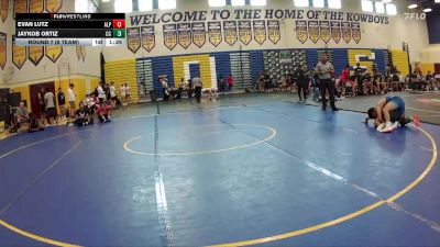 144 lbs Round 7 (8 Team) - Evan Lutz, Alpha WC vs Jaykob Ortiz, Cypress Creek