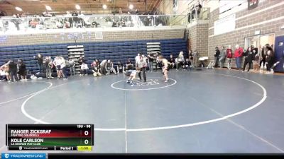 98 lbs Cons. Semi - Ranger Zickgraf, Fighting Squirrels vs Kole Carlson, La Grande Mat Club