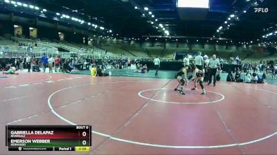 100 lbs Cons. Round 4 - Gabriella Delapaz, Riverdale vs Emerson Webber, Hernando