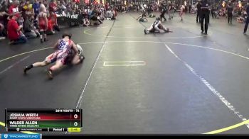 72 lbs Quarterfinal - Wilder Allen, Three Rivers Wildcats vs Joshua Wirth, Evart Youth Wrestling