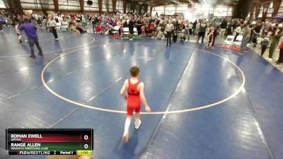 55 lbs Semifinal - Range Allen, Wasatch Wrestling Club vs Roman Ewell, Uintah