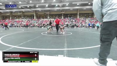 70 lbs Champ. Round 1 - Marlee Orosco, Ulysses Wrestling Club vs Brealynn Haste, Pratt