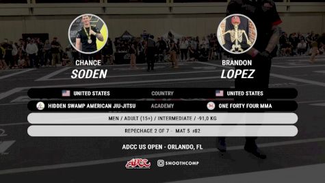 Chance Soden vs Brandon Lopez 2025 ADCC Orlando Open/Youth Trials