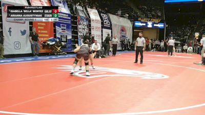 130 Class 1 lbs Champ. Round 1 - Isabella `bella` Montez, Carl Junction vs Arianna Augustyniak, St. Charles West