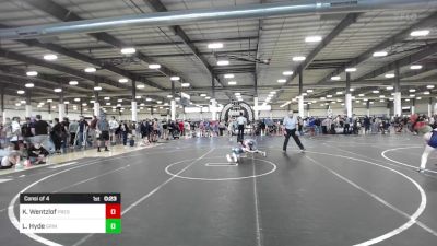 70 lbs Consi Of 4 - Kaden Wentzlof, Prescott Valley Bighorns vs Liam Hyde, Grindhouse WC