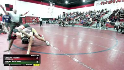 285 lbs Cons. Round 2 - Jeremy Harris, Woodbridge vs Angel Mercado, Crespi