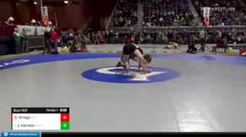 4A-145 lbs Cons. Round 1 - Jayson Harmon, Campbell County vs Dayton Ortega, Rock Springs