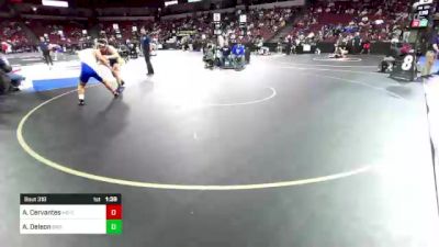 220 lbs Round Of 32 - Angel Cervantes, Highland (CS) vs Anthony Deleon, Serrano (SS)