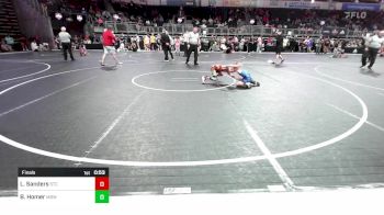 58 lbs Final - Lincoln Sanders, Sallisaw Takedown Club vs Barrett Homer, Mustang Bronco Wrestling Club