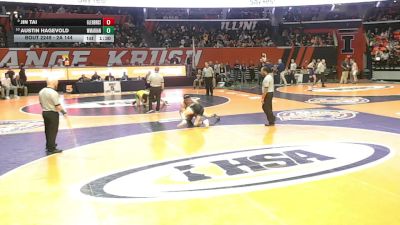 2A 144 lbs Cons. Round 2 - Austin Hagevold, Woodstock (Marian) vs Jin Tai, Glen Ellyn (Glenbard South)