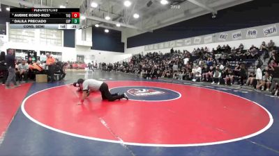 130 lbs Cons. Semi - Dalila Preciado, Poly/Long Beach vs Aubrie Romo-Rizo, Tahquitz