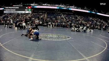 3A 144 lbs Cons. Round 1 - David Hogan, Parkwood High School vs Kaz Prapuolenis, West Carteret High School