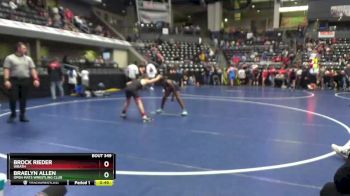 95 lbs Round 5 - Braelyn Allen, Open Mats Wrestling Club vs Brock Rieder, Wrath