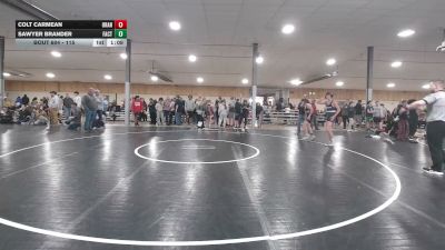 115 lbs Semifinal - Colt Carmean, Orangeville vs Sawyer Brander, Factoryville
