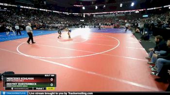 Girls 185 lbs Cons. Round 1 - Mercedes Kohlman, New Holstein Girls vs Destiny Duesterbeck, Sheboygan North Girls