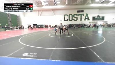 132 lbs Champ. Round 1 - Tasuke Takahashi, Alhambra vs Isaac Ghaffari, Camarillo