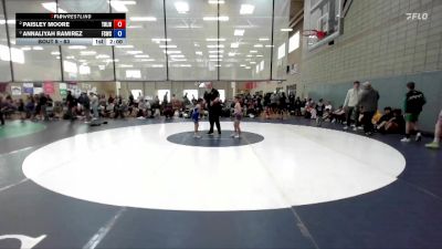 63 lbs Round 1 - Paisley Moore, Team Real Life Wrestling vs Annaliyah Ramirez, Fighting Squirrels Wrestling Club