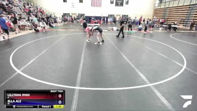 100 lbs Cons. Round 1 - Lillyana Iman, IL vs Ella Als, IA