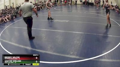 140 lbs Round 1 (6 Team) - Sawyer Wieland, Iowa USA Grey vs Brodey Wilcox, Wyoming Renegades