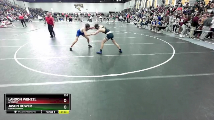 138 lbs Cons. Round 3 - Landon Wenzel, Amherst vs Jason Hower, Germantown