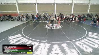 100 lbs Quarters & Wb (16 Team) - Nash Johnston, Utah Gold vs Mercer Hamilton, Mat Demons
